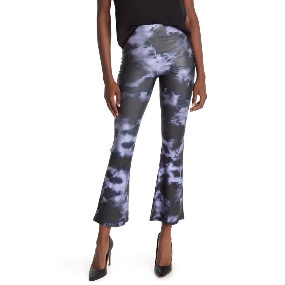 Topshop Tie-Dye Flared Leggings